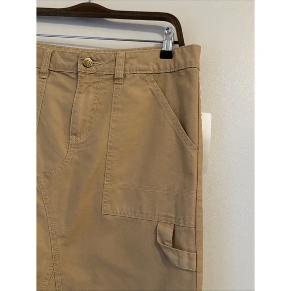 BDG Urban Outfitters Midi Denim Skirt Carpenter Womens Size M Granola Preppy NWT - Picture 2 of 11